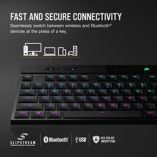 Corsair K100 AIR Wireless RGB Mechanical Gaming Keyboard UltraThin