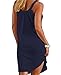 Camisunny Sundress Dresses Summer Mini Dress Dresses for Women Baby Shower Elegant Beautiful Trendy Size XL Navy Blue