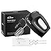 Kealive Hand Mixer, Electric Handheld Mixer with Stainless Steel Attachments, 5 Speed and Turbo Button, Includes Sturdy Beaters and Dough Hooks, Black