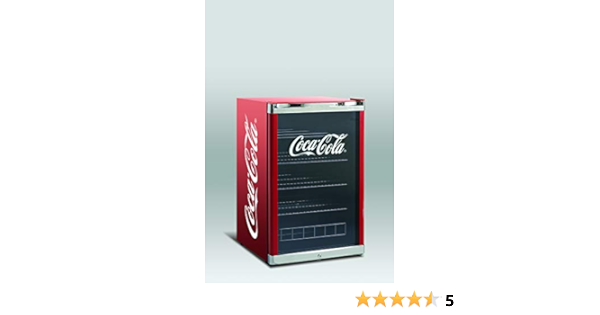 Refrigerador botellero mediano puerta de Cristal, color rojo ...