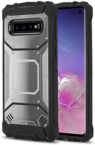 Phone Case for [Samsung Galaxy S10 (6.1 inch)], [Alloy Series][Gun Metal] Aluminium [Metal Plate][Military Grade] Shockproof [Impact Resistant][Defender] Cover for Samsung Galaxy S10 (6.1 inch)