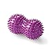 Peanut Spiky Massage Ball Foot Roller for Feet and Hands Best for Plantar Fasciitis Treatment Gentle and Comfortable Massage replicate human massage therapist finger tips 2 PACK