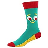 Socksmith Mens' Novelty Crew Socks"Gumby" - Gumby