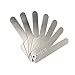 Genmine Dental Interproximal Reduction, Orthodontic Interproximal Enamel Reduction (IPR) Gauge Ruler Measure Tooth Gap 0.1-0.5 mm Stainless Steel