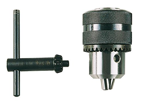 Krino 2800140 Bohrfutter mit Schlüssel Sockel 1/2 x 20 UNF, Edelstahl, Fassungsvermögen 1.5 ÷ 13 mm