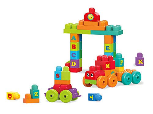 Mega Bloks ABC Learning Train Building Set