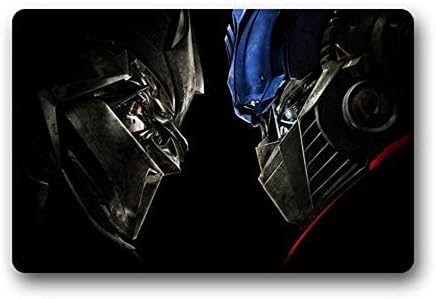 Transformers Optimus Prime vs Megatron Custom Cool Doormat 23.6 Inch x 15.7 Inch