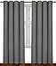 Utopia Bedding Blackout Curtains for Bedroom, Grommet Window Curtains 84 Inch Length 2 Panels, Thermal Insulated Drapes for Living Room (Grey, 52W x 84L Inches)