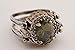 Turkish Handmade Special Design Jewelry 2 rings in 1 ring Reversible Oval Cut Peridot Topaz and Black Onyx 925 Sterling Silver Ladie's Ring All Size