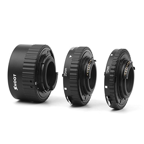 D & F mise au point automatique Macro Tube d’extension de gros Plans pour Nikon D3100, D3200, D3300, D5100, D5300, D750…