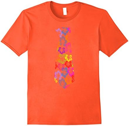 Mens Hawaiian Shirt Friday Rainbow Tie 2XL Orange