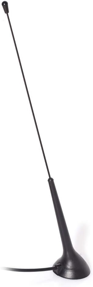 Eightwood FM Aerial FM Radio Antenna FM Antenna Magnet Mounting Antenna 3m Cable RG174 + DIN Socket 41585 to ISO Adapter for FM Cars Radio Trucks Cars Universal - Image 4