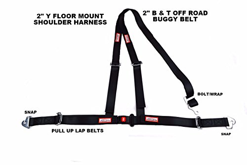 Click Here to See More Images OFF ROAD SEAT BELT 3 POINT SNAP IN LAP BOLT SHOULDER HARNESS RACING 2
