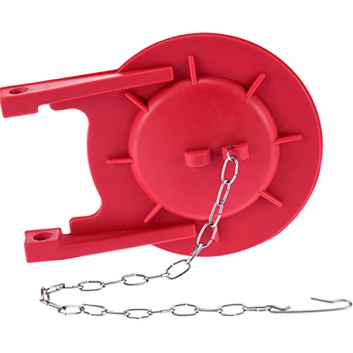Canomo 3" Toilet Hinge Flapper Replacement with Stainless Steel Chain