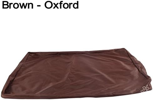 Zipper Cover for Dog Pet Bed Mat Cushion Dog Bed Cover Replacement Do It Yourself 6 Comfort Material 2 Size (Brown Color-Oxford, 36"X29")
