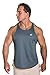 Dri Fit Microfiber Bodybuilding Stringer Tank Top Y-Back Racerback, Small, Charcoal Grey