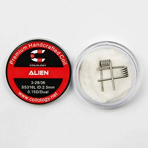 Pre-Made Alien 3-28/36 SS316L Coils - Pack of 2 by Coilology