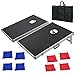 ZENY Cornhole Set 3x2 ft, Portable Corn Hole Boards, Outdoor Cornhole Game Set, Foldable Aluminum Boards, Lightweight