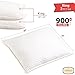 Mellanni Plush Gel-Fiber Filled Pillows 100% Cotton Cases, 3D Hollow Siliconized Material Retains Shape for Cooling Comfort, NO Flattening! (2-Pack King Size)