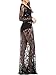Yomoko Women Sexy Deep V-Neck Lace Maternity Photography Maxi Dress Black