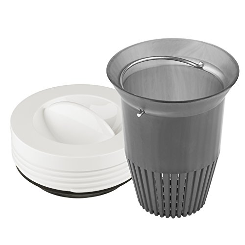 Emsa ELLIPSE 503692 Thermos Jug with Tea Filter 1.0 L White - Thumbnail 6