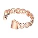 bayite Bands Compatible Fitbit Charge 2, Replacement Metal Bracelet Adjustable Fitbit Charge 2 Bands Bling Rhinestone
