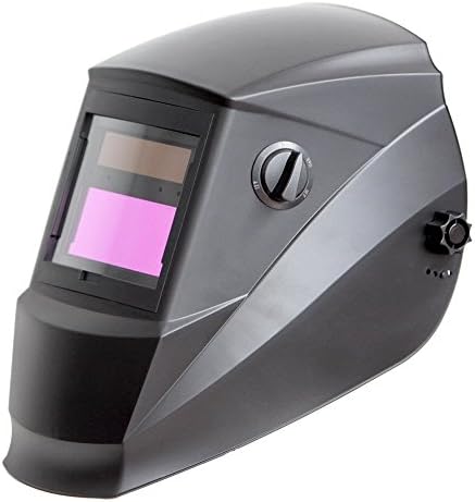 Antra AH6-260-0000 Solar Power Auto Darkening Welding Helmet with AntFi X60-2 Wide Shade Range 4/5-9/9-13 with Grinding Feature Extra lens covers Good for Arc Tig Mig Plasma (Original Version)