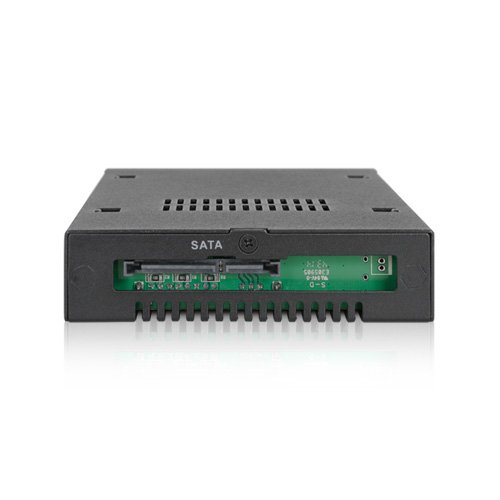 ICY DOCK Rugged Full Metal 2.5 SATA/SAS HDD & SSD Hot Swap Mobile Rack Cage for 3.5 Drive Bay with Key Lock & Thumb Screw - ToughArmor EX MB491SKL-B