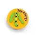 Soy Allergy Button for Kids Rubber Medical Bracelet
