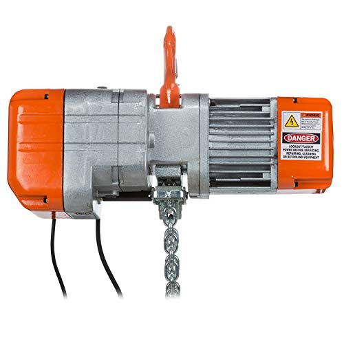 Prowinch 1/2 Ton Electric Chain Hoist Single Phase 1000 lbs Load Capacity 20ft Lift Height Hook Mount G80 Chain Single Chain Fall - Image 2