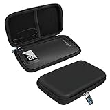 Anleo Hard EVA Travel Case for DULLA M50000 Portable Power Bank 12000mAh External Battery Charger Color: Black
