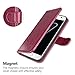 OCASE Samsung Galaxy S7 Case [ Card Slot ] [ Kickstand ] Leather Flip Wallet Case for Samsung Galaxy S7 - Burgundy