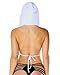 iHeartRaves White Draped Hoodie, Hooded Cowl Rave Crop Top (One Size)
