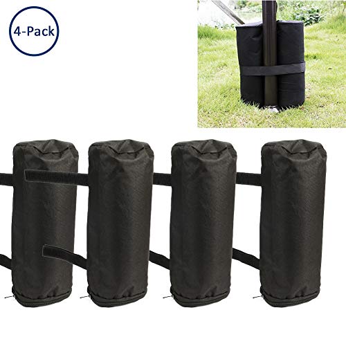 Tearcam Weight Bags, Canopy Weights Sand Bags Leg Weights for Pop up Canopy Tent Sand Bags for Instant Outdoor Sun Shelter Canopy Legs, Set of 4