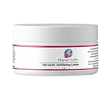 Planet Eden Gly-Lactic Exfoliating Lotion with 10% Glycolic and 10% Lactic Acids - Natural Ingredients with Hyaluronic Acid for Aging and Sun Damaged Skin (1 OZ)