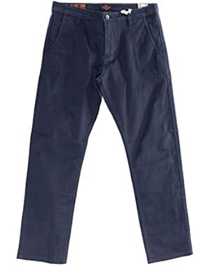 Slim Fit Alpha Khaki Textured Flat Front Pants