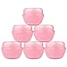Beauticom 6 Pieces 50G/50ML Pink Frosted Container Jars with Inner Liner for Scrubs, Oils, Salves, Creams, Lotions - BPA Free