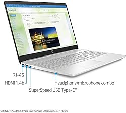 HP 2021 15.6'' HD Laptop PC AMD Dual-Core Ryzen 3