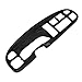 Black Plastic Dashboard Dash Instrument Cluster Bezel Cover Cap(clips included) for 1998-2002 Dodge Ram Pickup