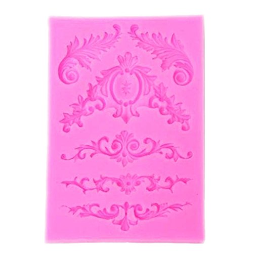 Ogrmar Silicone Sculpted Flower Lace Mould Cake Mold Candy Jello 3D Mold (1)