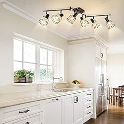 Depuley Vintage Track Ceiling Spotlight, 6-Head