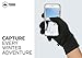 Running Gloves with Touch Screen - Black Winter Glove Liners for Texting, Cycling, Driving - Thin, Lightweight & Warm Cold Weather Thermal Outdoor Sports Gloves - Two Finger Touchscreen Gloves