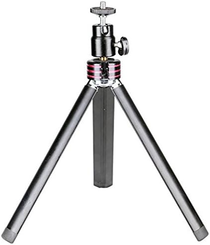 Sofoto Aluminum Pro Mini Camera Tripod Tabletop Tripod Desk Tripod Travel Portable Tripod Outdoor Tripod w/ Ball Head for DSLR, Digital Camera with Smartphone Holder and GoPro Mount MT-01