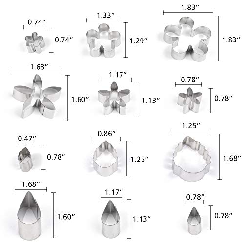 Dough Blender and Pastry Cutter Set, Stainless Steel Dough Cutter Scraper Blender and Cookie Biscuit Cutter Set, Professional Baking Tools for Home Kitchen