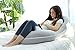 Pharmedoc Pregnancy Pillows, C-Shape Full Body Pillow – Jersey with Bag– Pregnancy Pillows for Sleeping – Body Pillows for Adults, Maternity Pillow and Pregnancy Must Haves