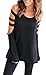 Voguegirl Women's Cut Out Cold Shoulder Loose Long Sleeve T Shirt Tops