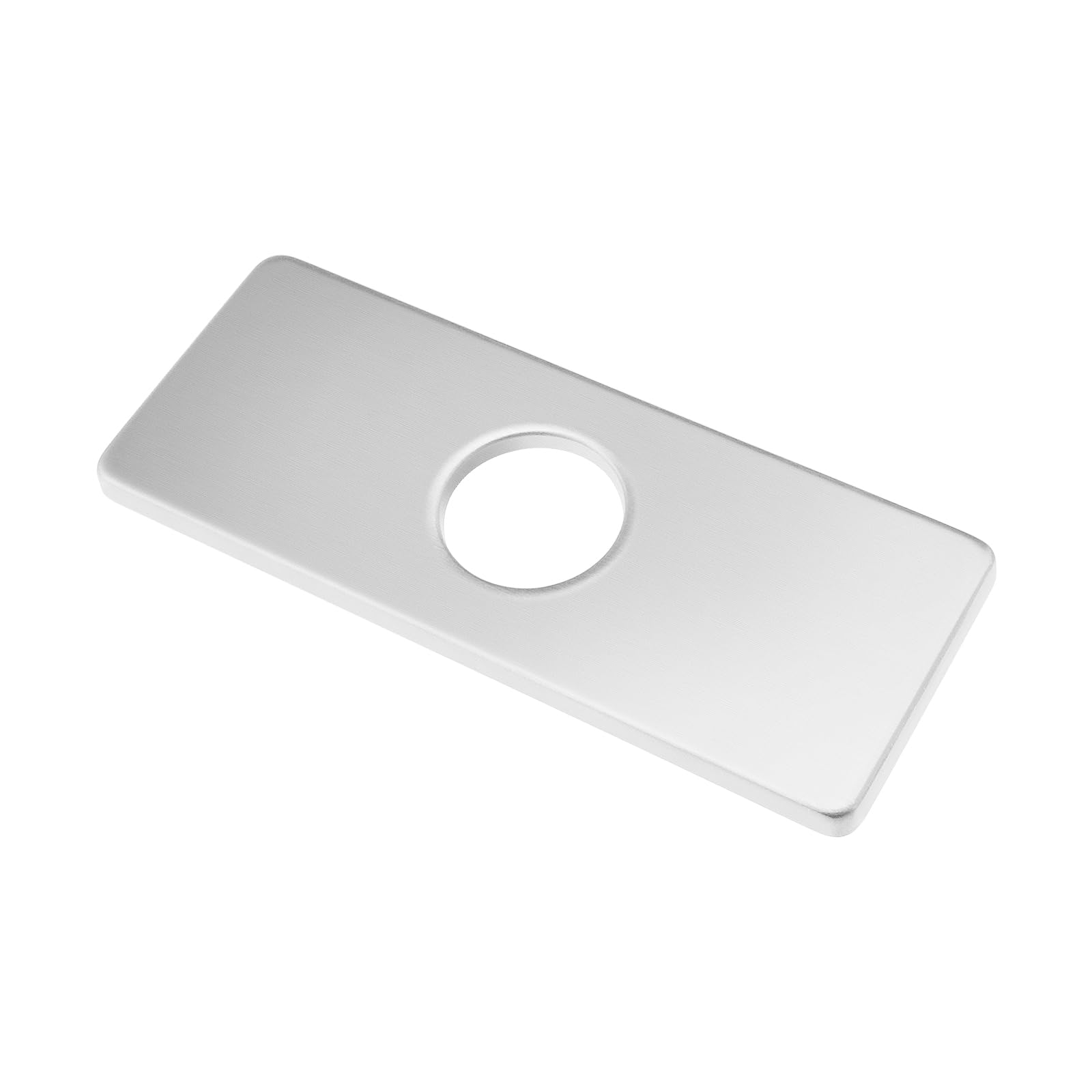 EMSea Faucet Hole Cover Deck Replacement Sink Hole Cover Stainless Steel 6" Hole Cover Deck Plate Accessories for Kitchen Bathroom 16x6.3cm/6.3x2.48in