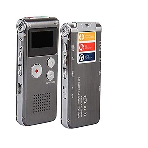 Wiiguda@8GB Digital Voice Recorders MP3 Digital USB Recorder Rechargeable with Micphone Multifunctional For Lectures Interviews Student Courses Collecting Evidence