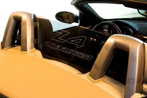 DEFLECTAIR()Wind Deflector for BMW Z4 2002-2008 Convertible - Black w/ Z4 ROADSTER Engraving