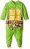 Nickelodeon Baby Boys' Teenage Mutant Ninja Turtle Sleep N Play Coverall, Green, 3-6 Months